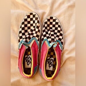 💖VANS CHECKERED SLIP ONS MULTICOLORED💖